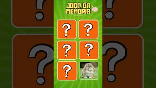 JOGO DA MEMÓRIA DOS BICHOS 🐛🐥 jogodamemoria jogodoserros jogodosanimais quiz [upl. by Lladnik]