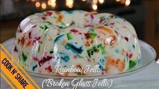 Rainbow Jello  Cathedral Window Recipe [upl. by Sally]