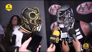 Pentagón Jr y Puma King se confrontaron en backstage de Lucha Capital [upl. by Akienaj]