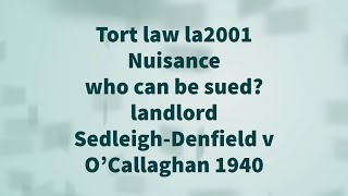 SedleighDenfield v O’Callaghan 1940 [upl. by Ferrand]