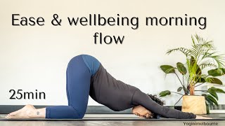 Ease amp wellbeing whole body morning flow  25min  gentle [upl. by Aneryc140]