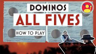 DOMINOS All 5s  How to Play the Best Variation of Classic Dominos [upl. by Adrahs406]