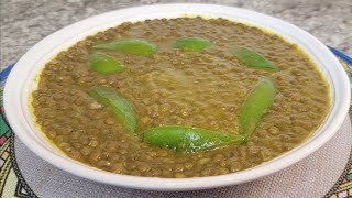 የድፍን ምስር አልጫ ወጥ አሰራር  Ethiopian Food Difin Misir Alicha Recipe [upl. by Nyltyak]