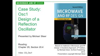 Case Study Design of a Reflection Oscillator by Michael Steer [upl. by Hahsi]