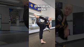 KYOKUSHIN KICK  QUESTION MARK KICK TUTORIAL shorts martialarts taekwondo karate mma muaythai [upl. by Ambros]