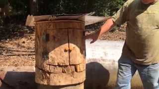 DIY Workable Log Beehive [upl. by Melitta]