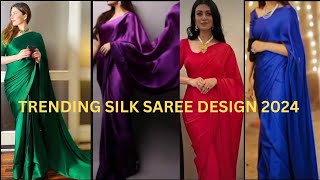 Trending Silk saree design 2024Latest silk saree design 2024 silksareedesign [upl. by Yawnoc906]