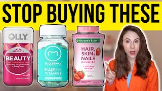 THE TRUTH ABOUT HAIR SKIN AND NAIL VITAMINS  Dermatologist [upl. by Eirojam]