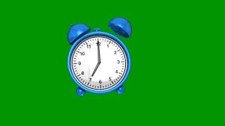 Alarm clock beautiful green screen animation  Motion Graphic Videos [upl. by Uria618]