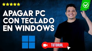 ¿Cómo APAGAR la COMPUTADORA con el TECLADO Windows 10  🔴📖Guía rápida y sencilla✅ [upl. by Sirahc]