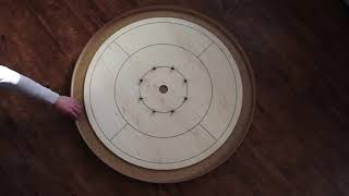 Crokinole Board with a Lazy Susan turntable [upl. by Gaudet]