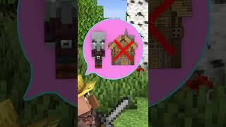 Why does Pillager attack Villagers Minecraft Animation minecraft monsterschoolchallenge funny [upl. by Dene]