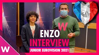 Enzo France Junior Eurovision 2021 quotTic Tacquot  INTERVIEW [upl. by Seek]