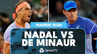 Stunning Rafael Nadal Win vs Alex De Minaur  Madrid 2024 Highlights [upl. by Daloris]