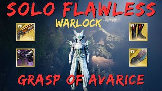 Solo Flawless Grasp of Avarice Warlock Season of the Wish [upl. by Ariaec]