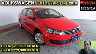 VENTO STARTLINE 2018  FICHA TECNICA [upl. by Mitzl]