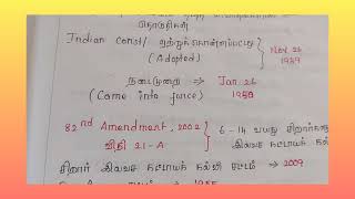 ✨12th Political Science  Les 1  Indian Constitution  🔥self preparation Tnpsc Gr1 Tnpsc Chasers [upl. by Alexandra]