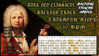 Dark NeoClassical Metal  Backing Track  A Harmonic Minor  130 BPM [upl. by Keryt]