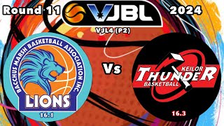 VJBL Bacchus Marsh Lions 161 vs Keilor Thunder 163 [upl. by Tonry]