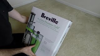 Breville the Juice Fountain Cold Unboxing and First Impressions [upl. by Nosna]