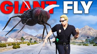 ATTACKING PLAYERS as a GIANT FLY  GTA 5 RP [upl. by Peery590]