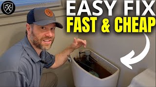 How To Fix A RUNNING Toilet GUARANTEED  DIY Fix Fast Cheap amp Easy For Beginners [upl. by Celle762]