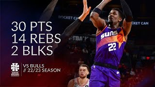 Deandre Ayton 30 pts 14 rebs 2 blks vs Bulls 2223 season [upl. by Granniah]