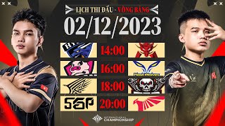 BHD vs HKA l BAC vs FW l VGM vs BRO l SGP vs TLN  VÒNG BẢNG AIC 2023  NGÀY 0212 [upl. by Rodie]