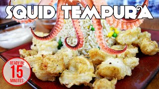 Squid Tempura  SWEET amp SOUR CALAMARI  The Starving Chef [upl. by Trudie]