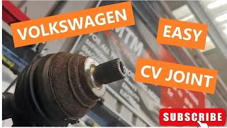 how to change volkswagen drive axle shaft Volkswagen front axle cv joint replacement [upl. by Etsyrk]