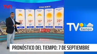 Pronóstico del tiempo sábado 7 de septiembre 2024  TV Tiempo [upl. by Ahsilef]