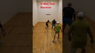 Two Bounces Call Slow Motion racquetball shorts [upl. by Eelyah]