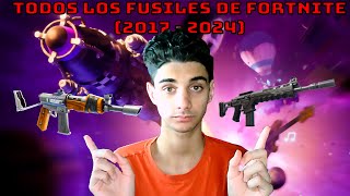 EVOLUCIÓN de TODOS los FUSILES de FORTNITE 2017  2024 SCARG [upl. by Holt869]