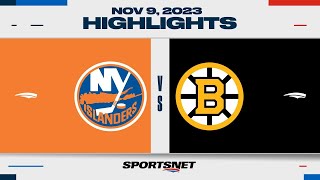 NHL Highlights  Islanders vs Bruins  November 9 2023 [upl. by Chew]