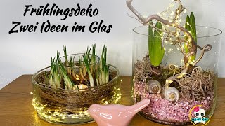 DIY  Frühlingsdeko einfach selber machen  Frühlingsdeko im Glas  Frühlingsdeko 2024 [upl. by Anawad]