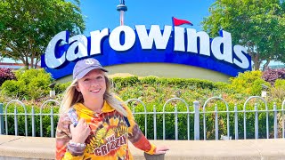 Carowinds Amusement Park MY FIRST TIME Fury 325 Copperhead Strike Hurler Camp Snoopy amp More [upl. by Lamp450]