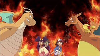 Dragonite vs Charizard  Pokémon Negro y Blanco Aventuras en Teselia y más allá  Clip oficial [upl. by Enyedy510]