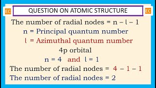 OQV NO – 352 How many radial nodes are present in the 4p orbital [upl. by Earised653]