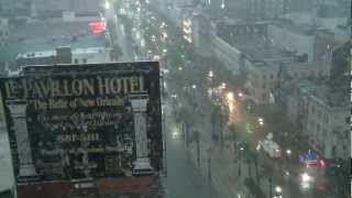 Hurricane Isaac storm timelapse [upl. by Eecyal487]