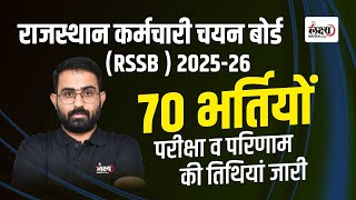 Rsmssb New Exam Calendar 2024  70 बड़ी भर्तियों की Exam Date जारी  जानिए कब होगा Exam By Anil sir [upl. by Rasaec]