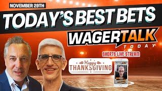 WAGERTALK TODAY BEST BETS  NFL  CFB  NBA  College Basketeball [upl. by Nylaj]