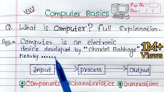 What is Computer full Explanation  Introduction to Computer in Hindi [upl. by Anhej385]