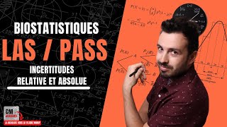 INCERTITUDES  ➗ Calcul de lincertitude RELATIVE et ABSOLUE en biostatistiques [upl. by Nedle]