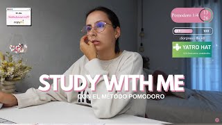 STUDY WITH ME método pomodoro  anablanchustudy [upl. by Ibor]