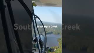 Flying over South Hyco Creek in North Carolina on World Ultralight Fly In weekend shortsvideo [upl. by Arrakat]