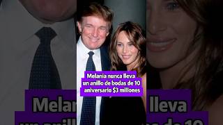 Melania nunca lleva un anillo de bodas del décimo aniversario de 10 millones de dólares [upl. by Rikahs]