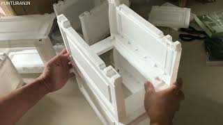 Unboxing 6 Layer Movable Gap Plastic Drawer Cabinet [upl. by Nanoc]