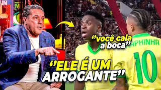 VANDERLEI LUXEMBURGO DETONOU VINICIUS JUINIOR APÓS PÊNALTI PERDIDO CONTRA A VENEZUELA [upl. by Brawley]