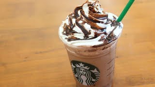 Starbucks Double Chocolate Chip Frappuccino  4 ingredients [upl. by Aneek]