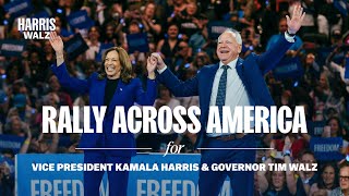 Rally Across America for Kamala Harris amp Tim Walz [upl. by Livvyy]